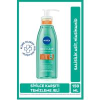 NIVEA Derma Skin Clear Sivilce Karşıtı Yüz Temizleme Jeli 150ml, Gözenek Arındırıcı, Yağlı ve Karma Cilt