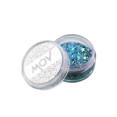 MOV Jel Formlu Parlak Glitter Face Makeup & Body &hair No:5 Mavi