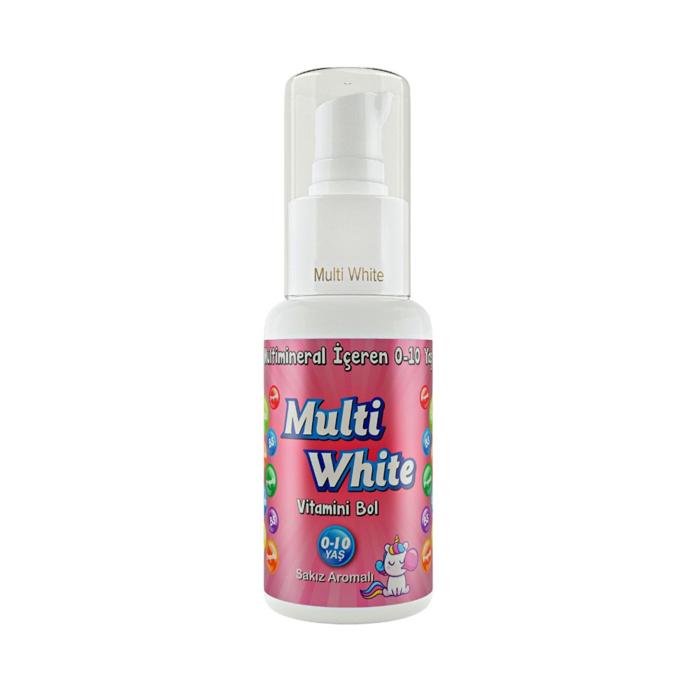 Multi White Diş Macunu 50ML Sakız Aromalı Bol Vitaminli (0-10 Yaş)