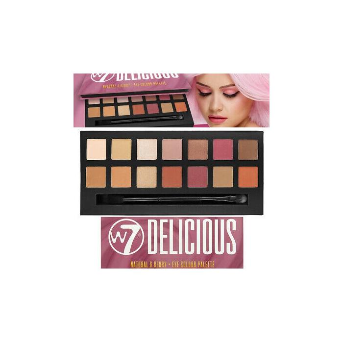 W7, Delicious, Natural & Berry, Eye Colour Palette